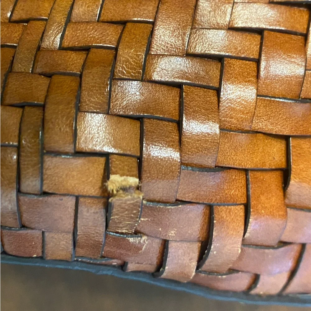 Cole Haan Genevieve Woven Leather Handbag - Picture 10 of 11